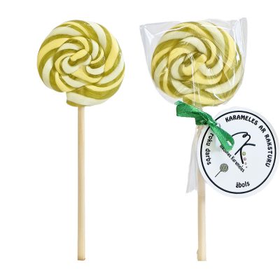 Karamele uz kociņa Ābols, Mini apaļa, 20g